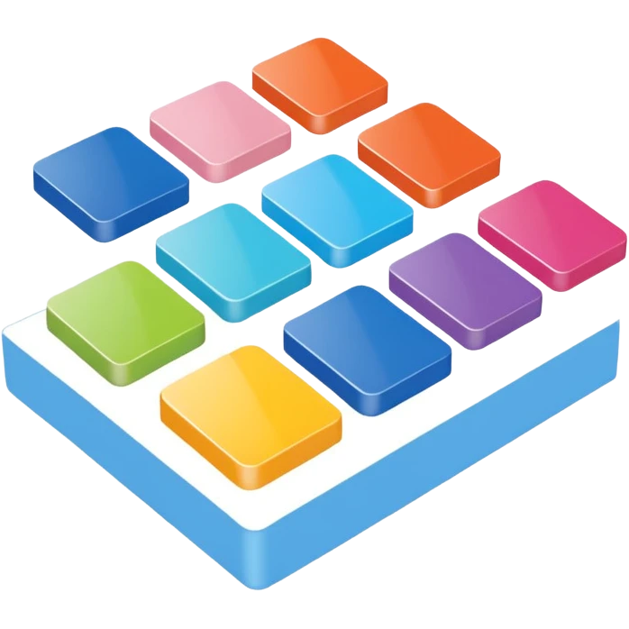 3D pantone colour spread emoji