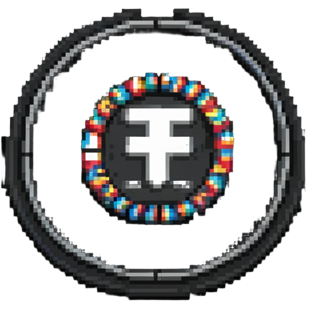 Pixel coin emoji