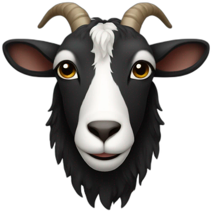 Goat in black CK sweater emoji