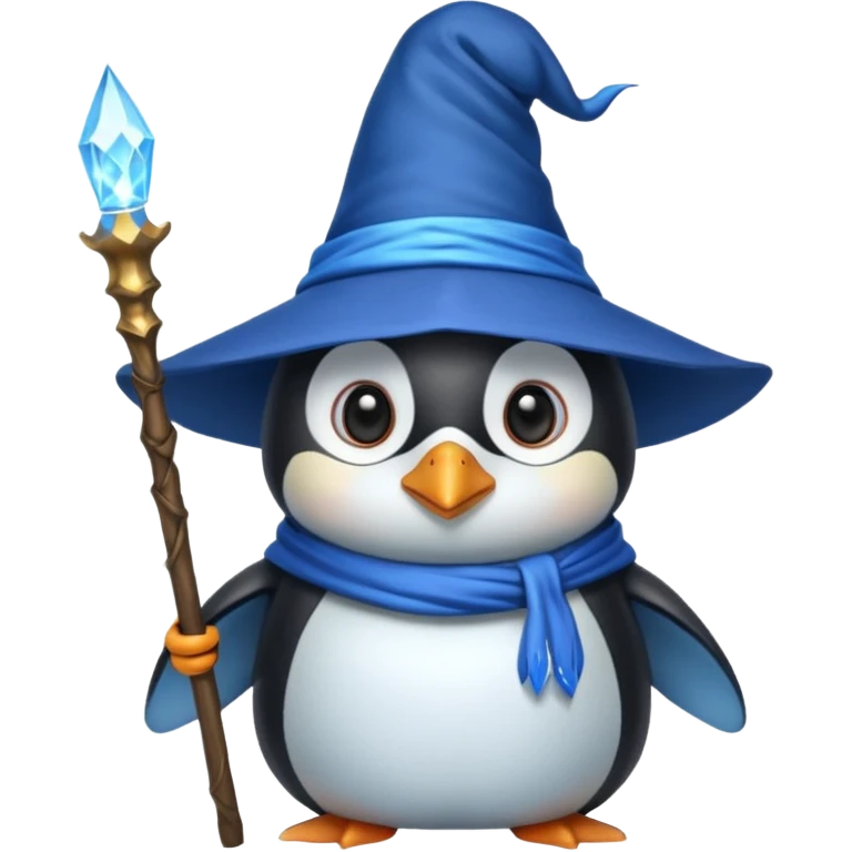 Penguin Wizard emoji