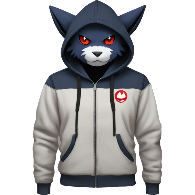 Dark Anthro Cool Litten-Absol-Zangoose-Pokémon Punk Techwear Hoodie Cargo Collar emoji