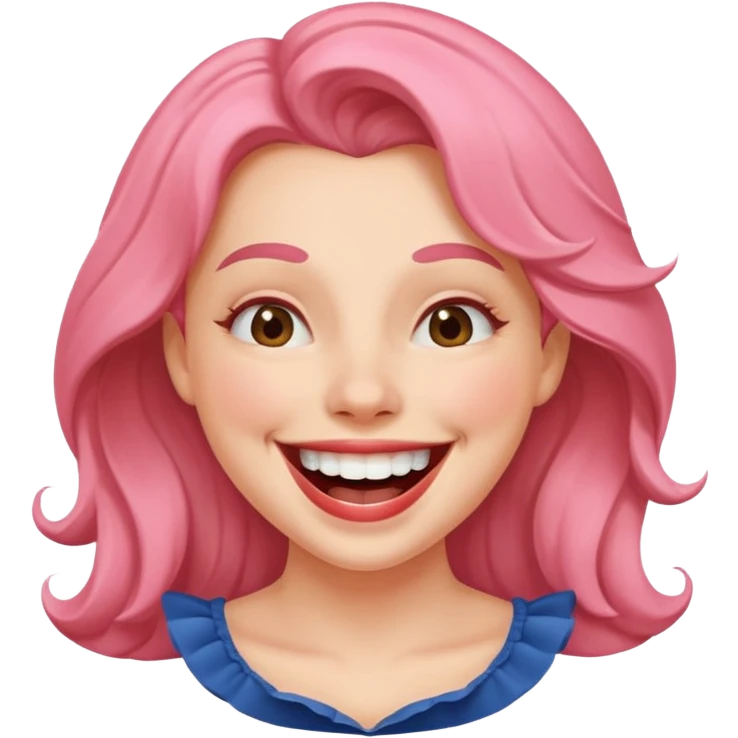 Cocuette laughing big smile emoji