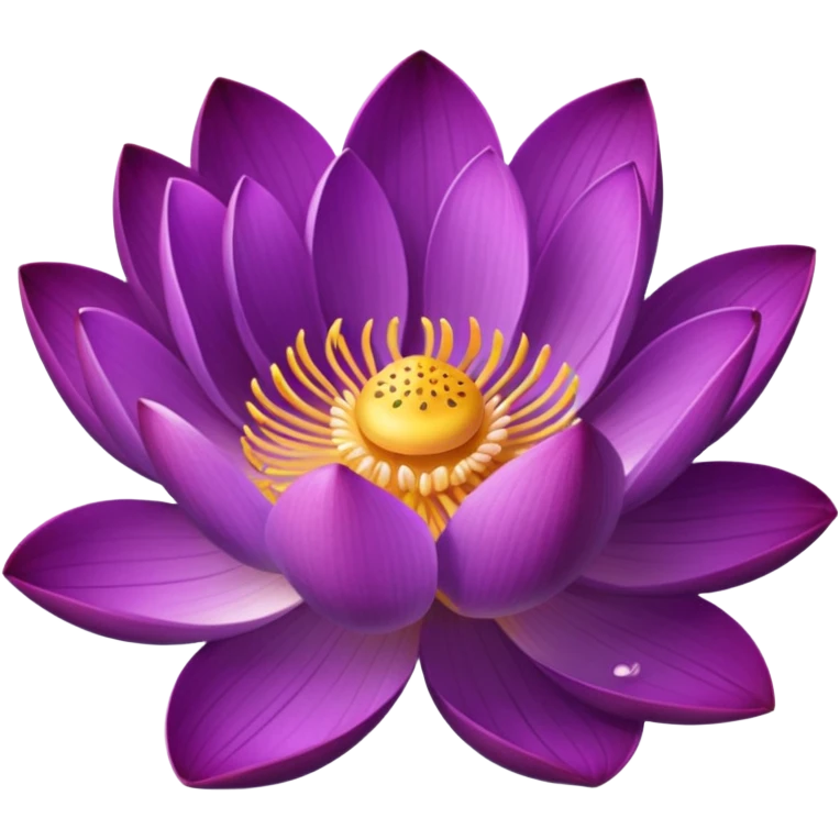 Purple lotus emoji