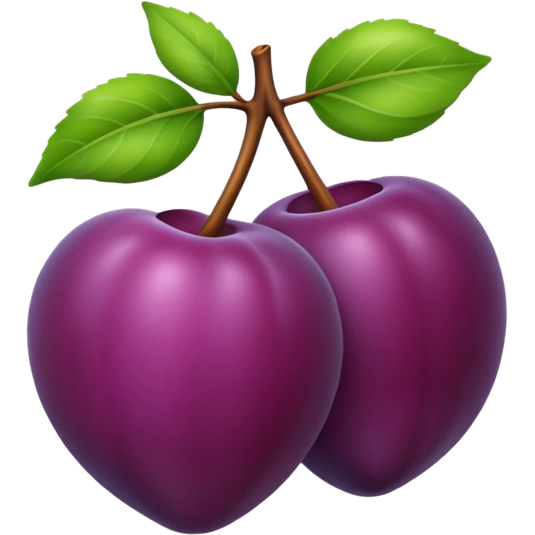one small plum emoji