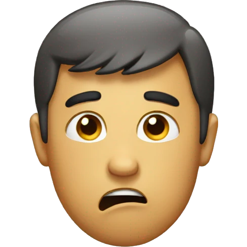 confused, stressed emoji