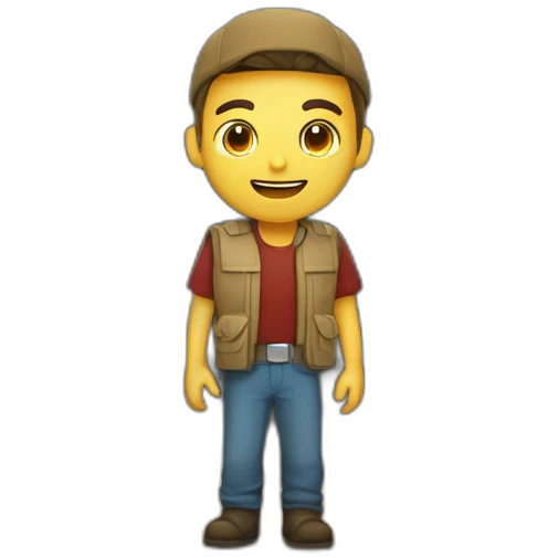 hombre escondido en un subterraneo emoji