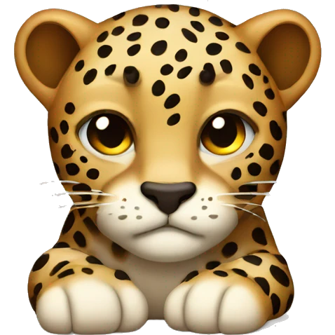 Sleepy leopard emoji