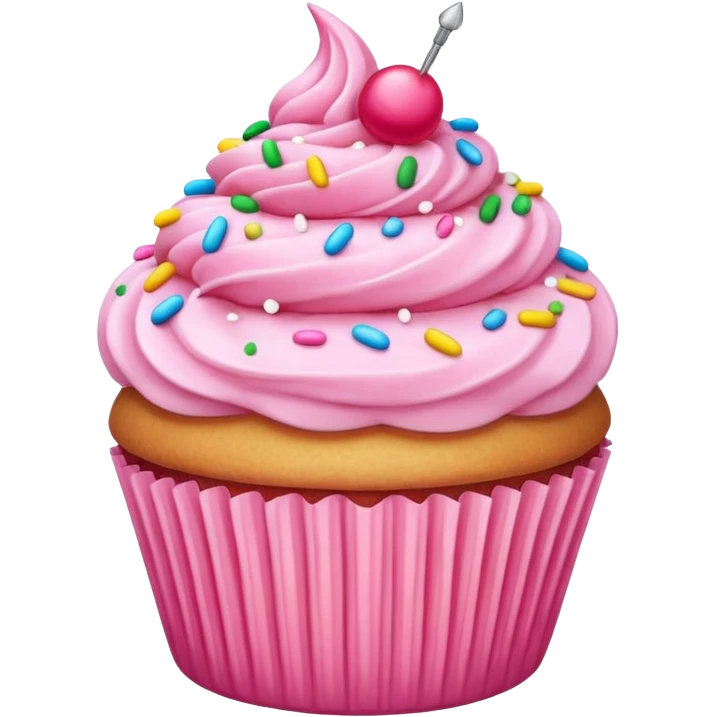 pink cupcake emoji