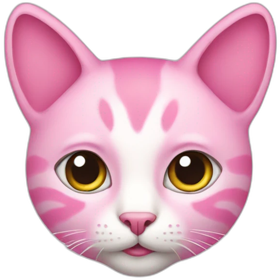 cat pink emoji