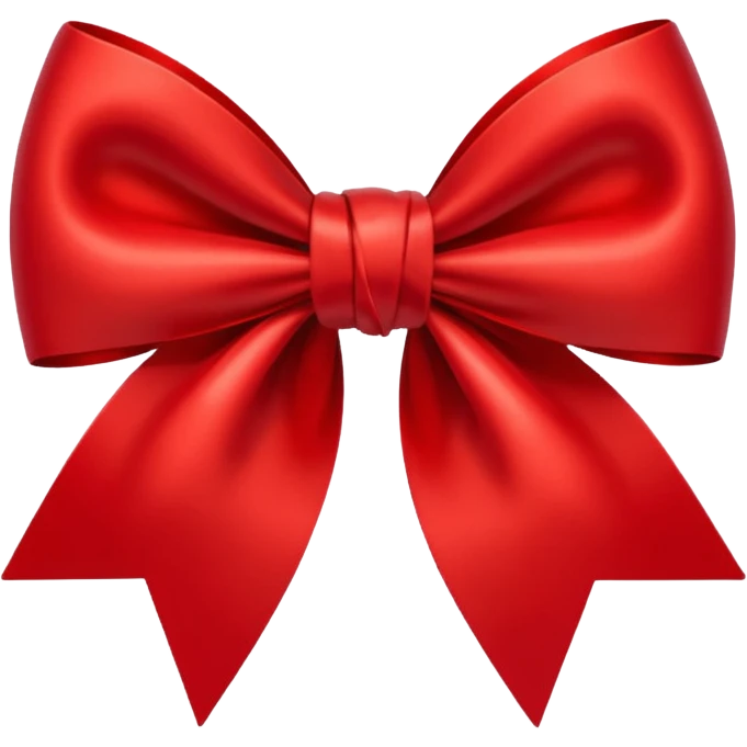 Red bows emoji