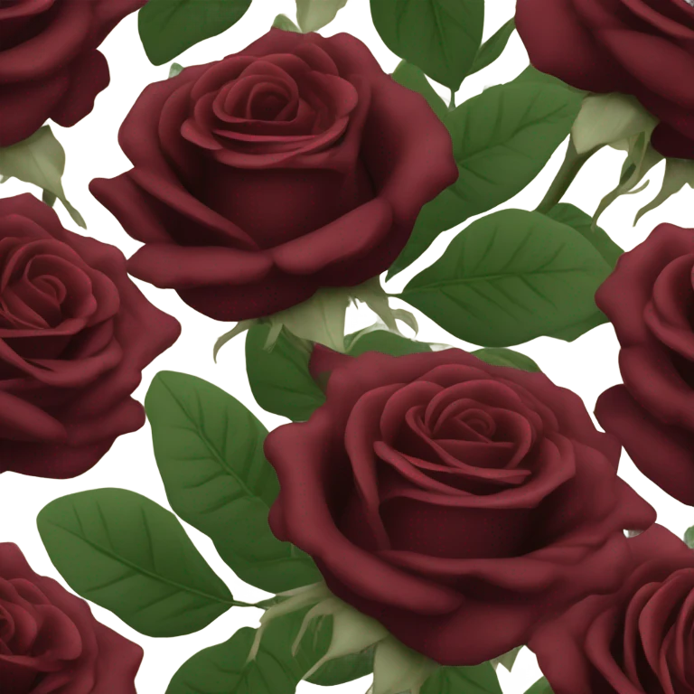 Bouquet of dark red roses emoji