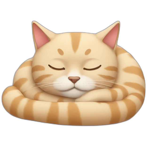 Sleeping cat emoji