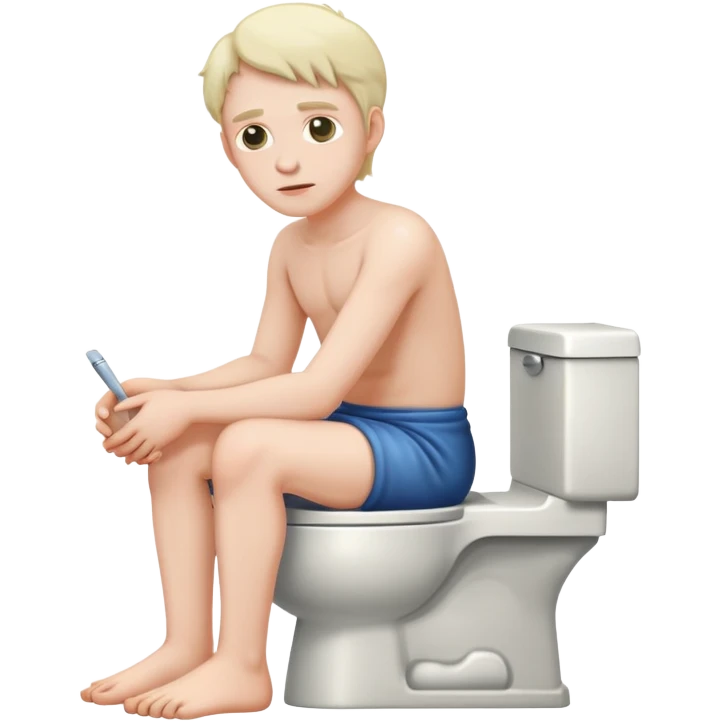 a philosopher sitting on the toilet emoji