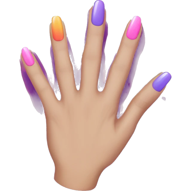 Nail polish fingers  emoji
