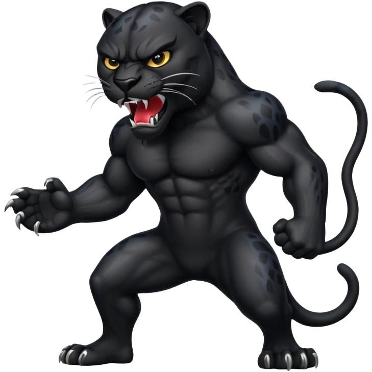 angry panther full  emoji