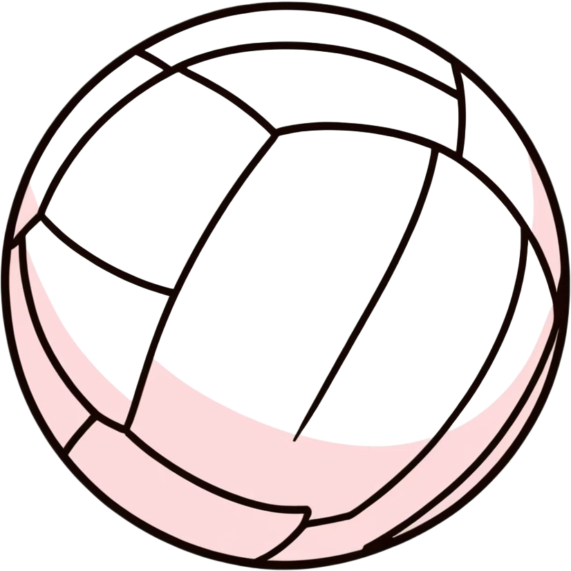 Pelota de volea rosada emoji