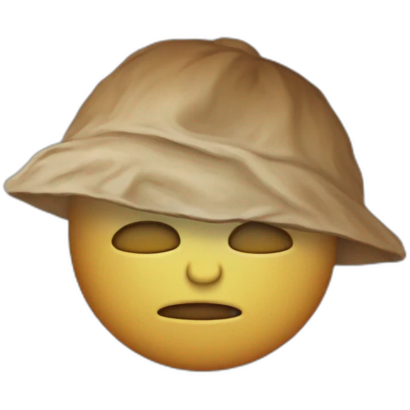 Chilling-under-scorching-sun emoji