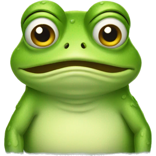 grumpy frog emoji