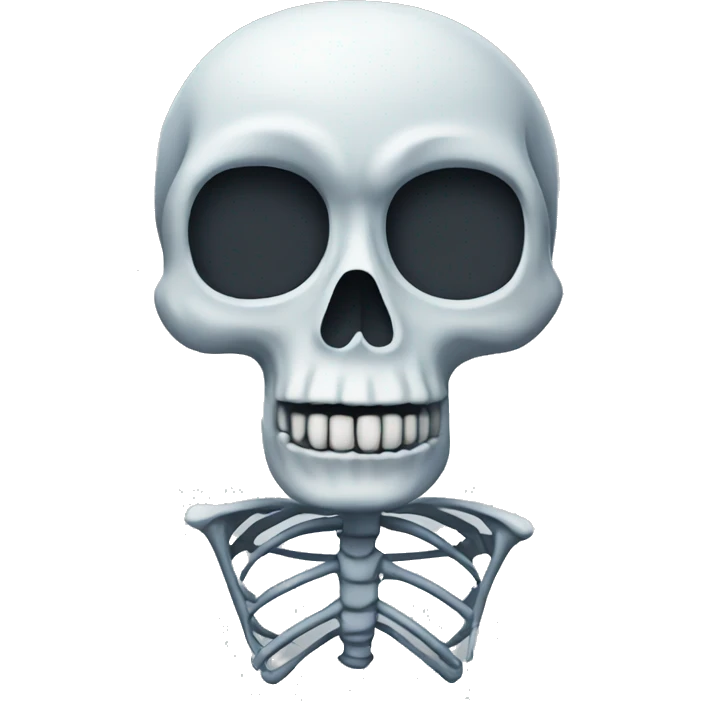 skeletal ,cold emoji