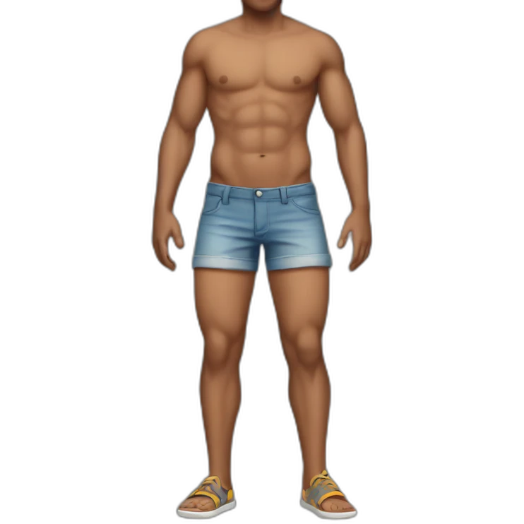 man thighs summer emoji