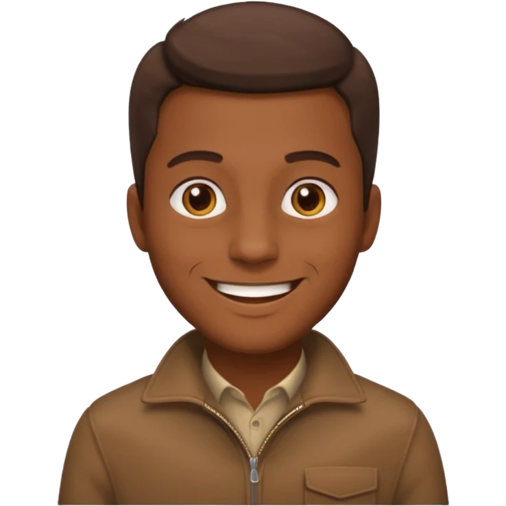 man with brown clothes emoji