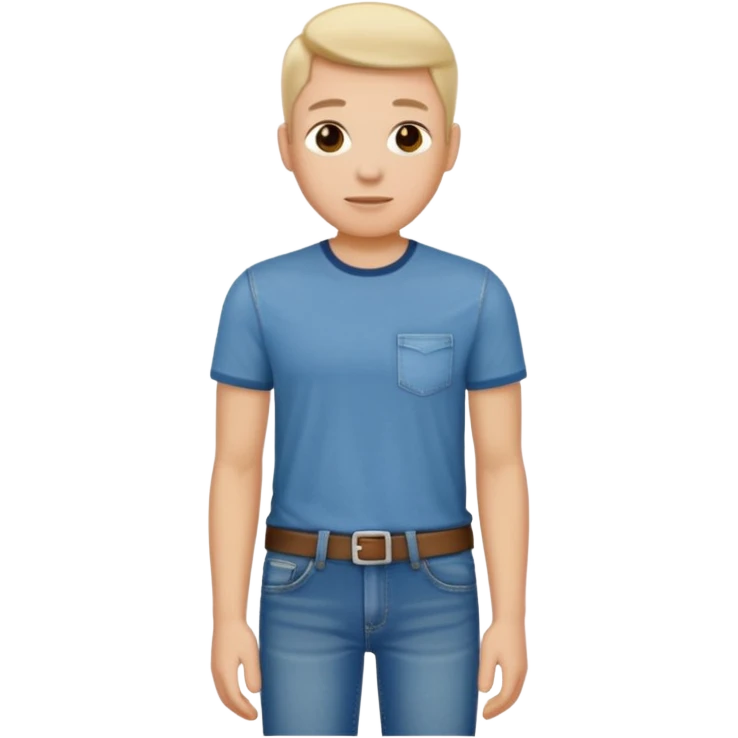 Use the following image but change the clothes to jeans and shirts emoji