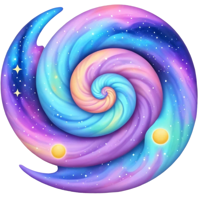 Pastel galaxy nebula decoration emoji