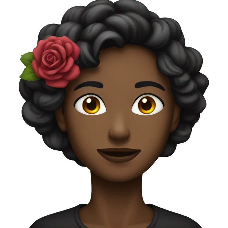 black rose emoji