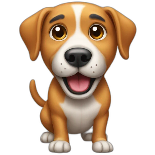 Farting dog emoji