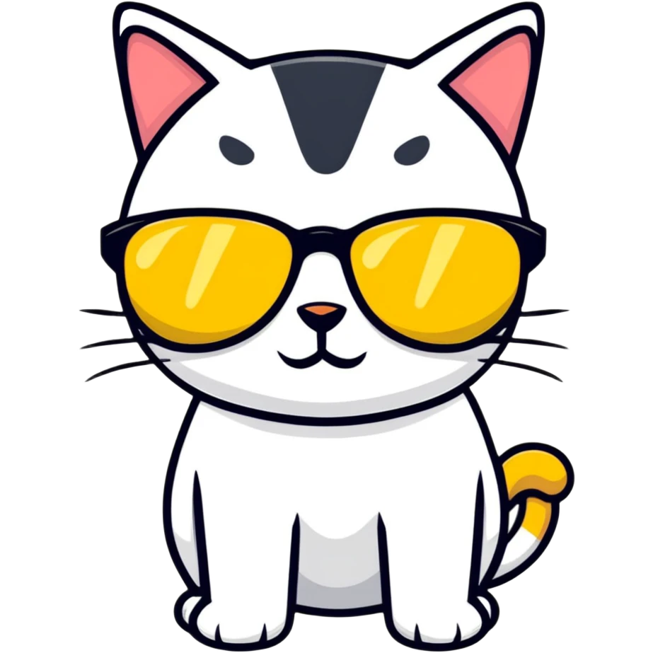 cat wearing sunglasses emoji
