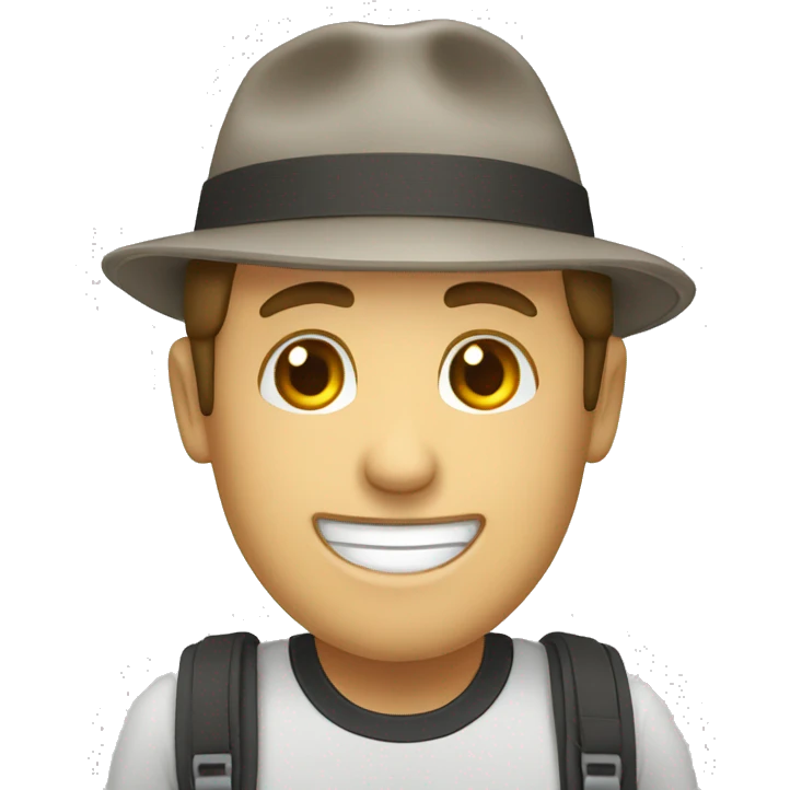a happy person Work a tourims emoji