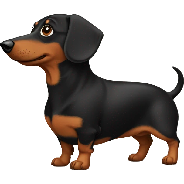 Fat dachshund emoji