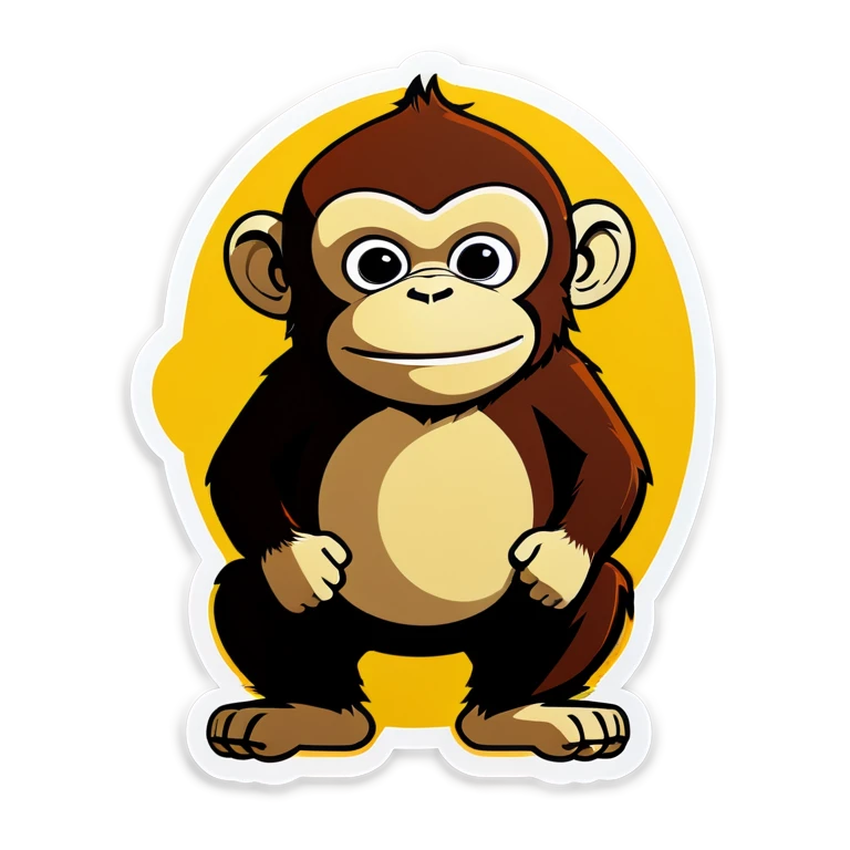 Fat monkey emoji