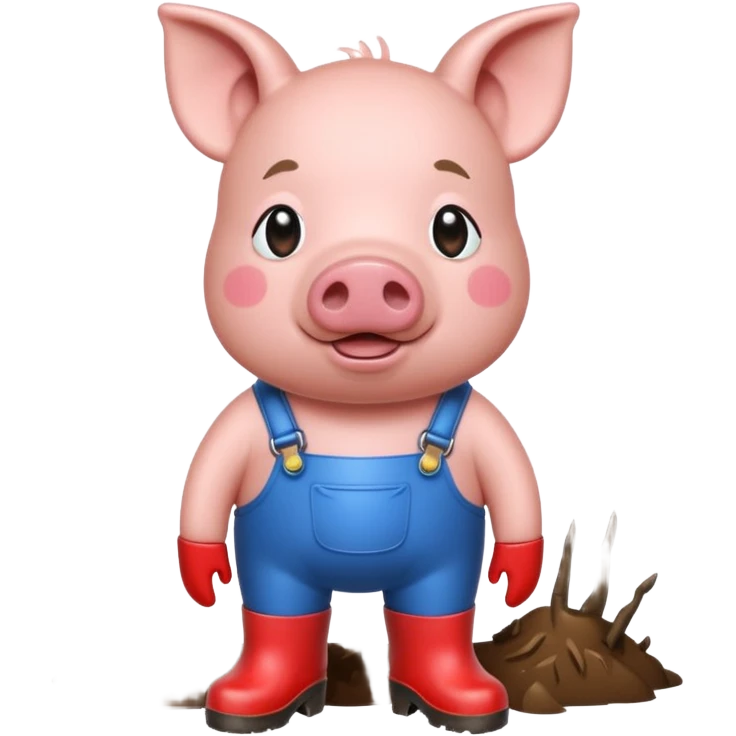 Pig wearing rain boots  emoji