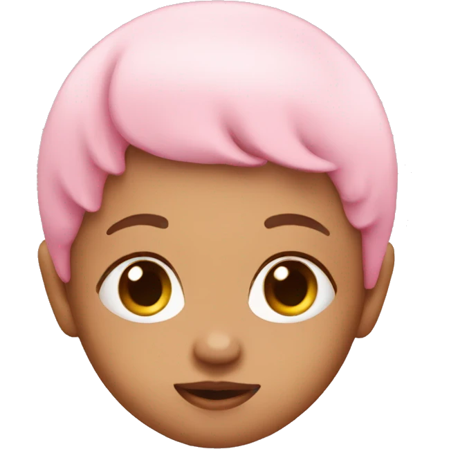 so cute pink baby emoji