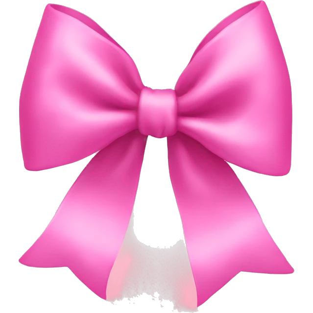 pink bow emoji