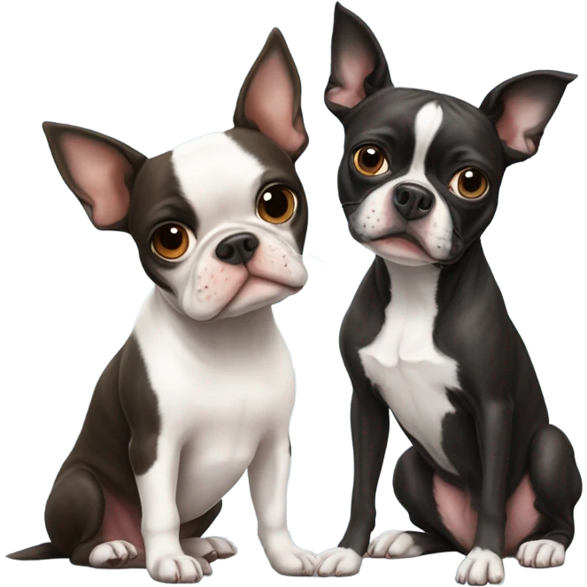 Boston terrier pitbull chihuahua  emoji