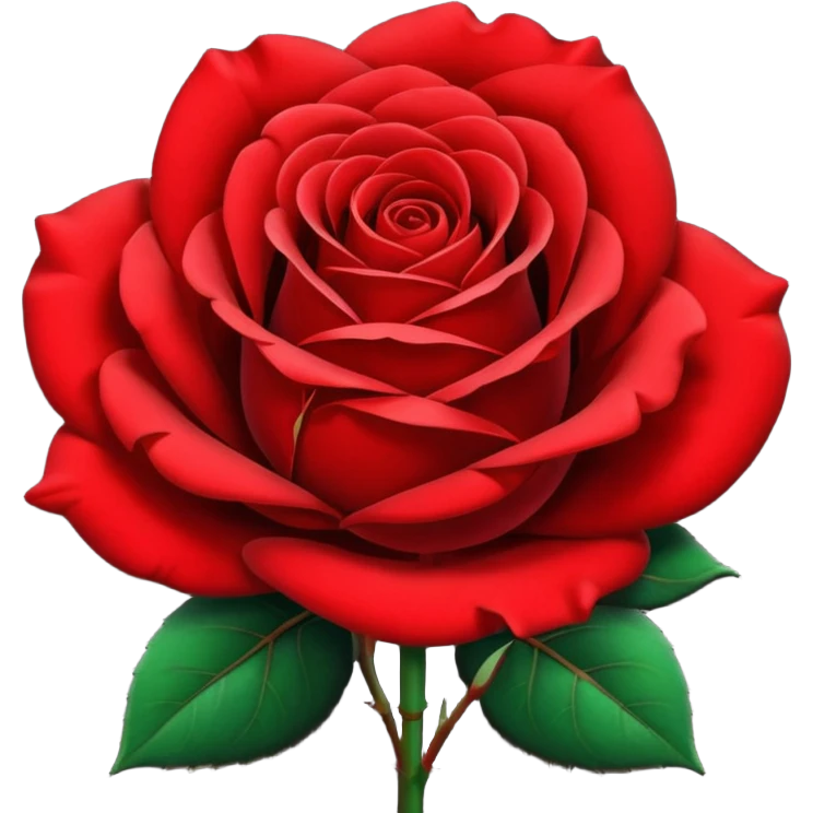 red and black  mix half  rose emoji