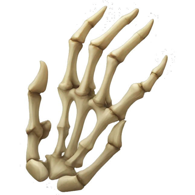 sharp skeletal claws  emoji
