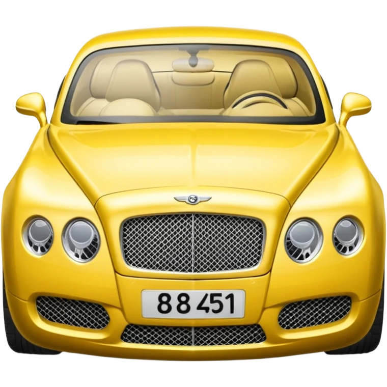 Yellow Bentley emoji