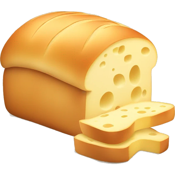 Bread with a slice of cheese emoji