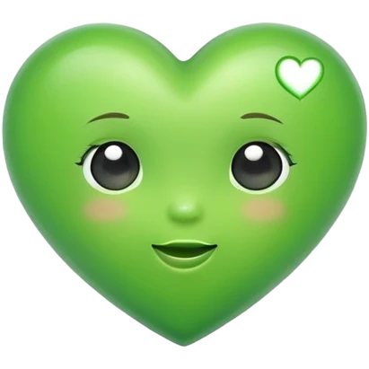 Baby green heart emoji
