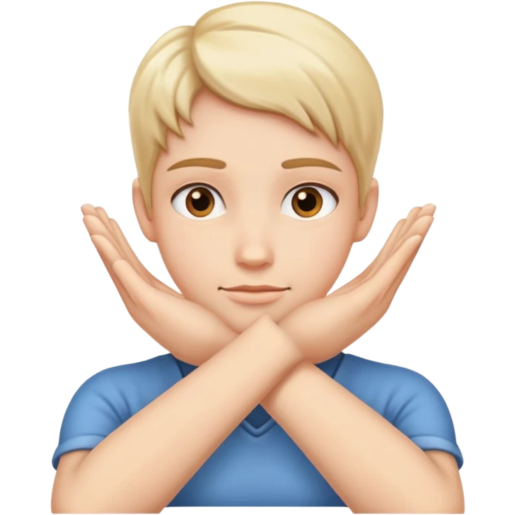 hands crossed below chin emoji