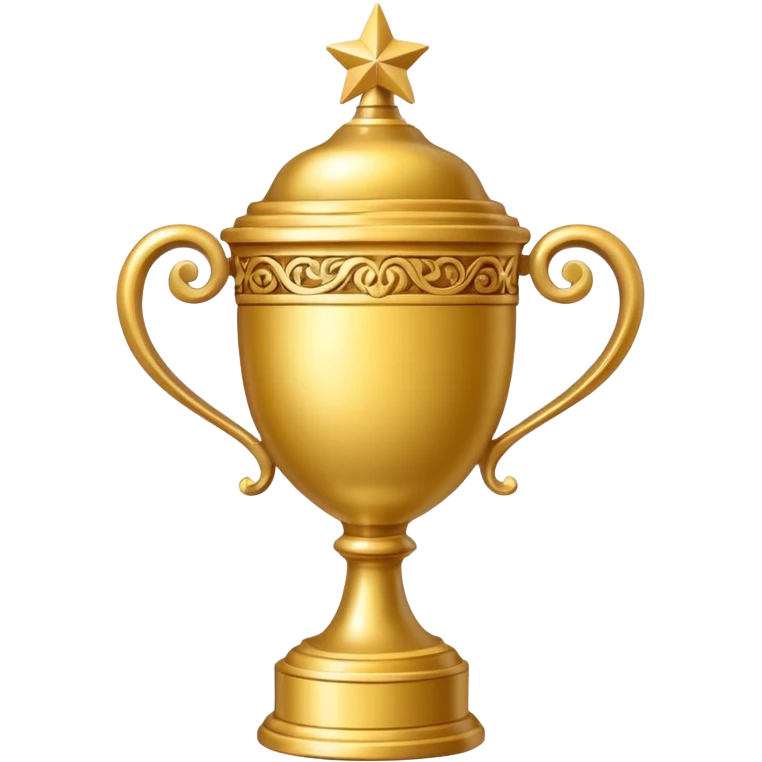  trophy for a winter holiday decorating contest emoji