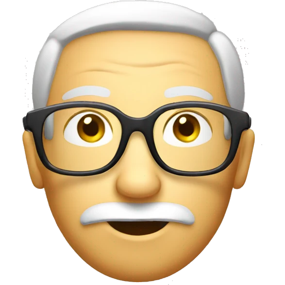 Reading glasses emoji