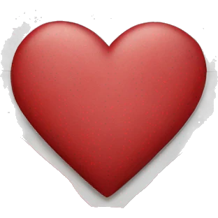 burgundy closed envelope with white heart stamp emoji