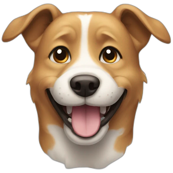 Dog smiling emoji