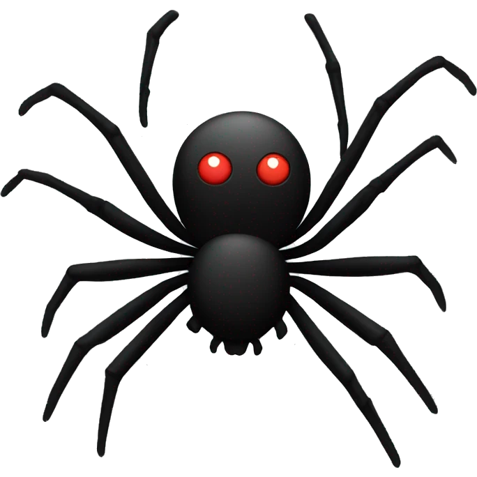 Spider with black background emoji