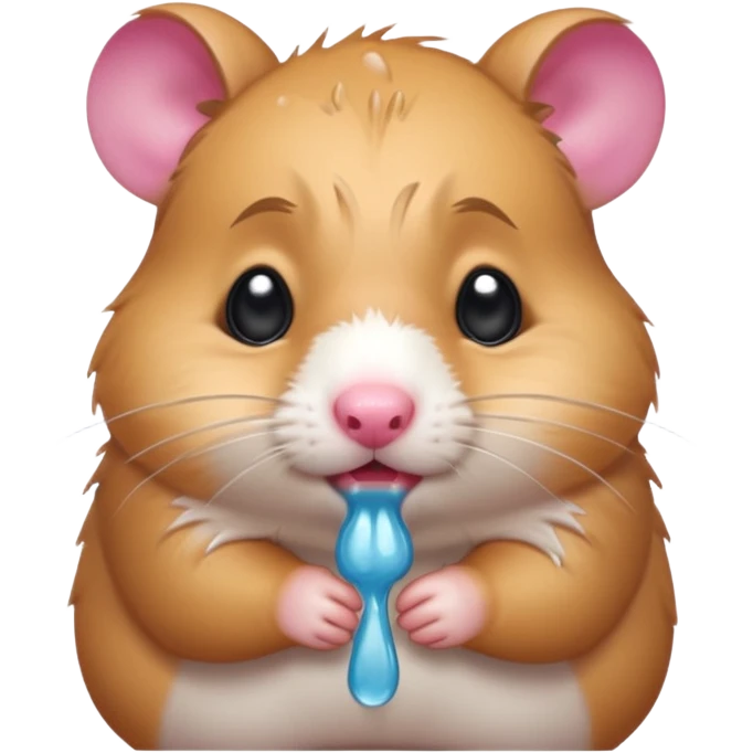 Crying hamster  emoji