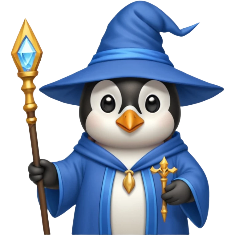 Penguin Wizard emoji